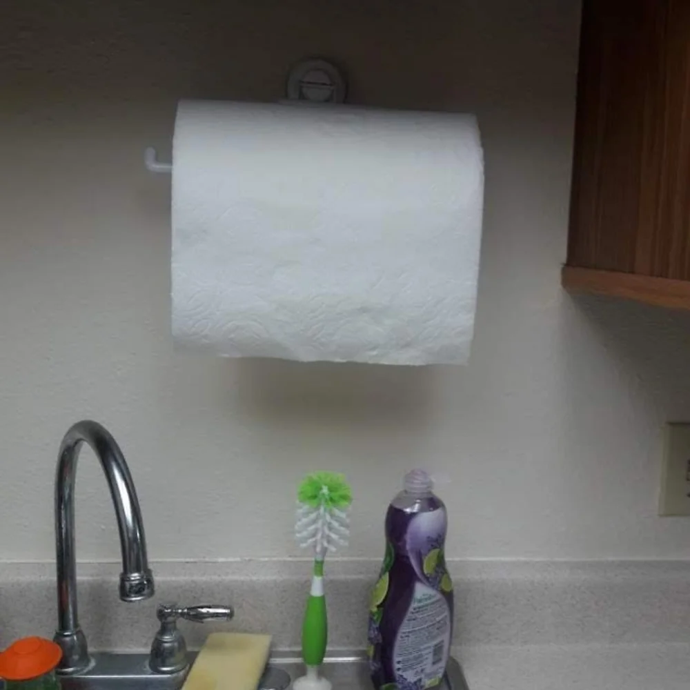 Non Drilling Paper Towel Holder Wall Mount